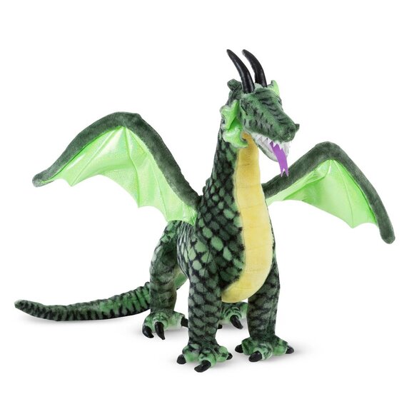 Melissa & Doug Giant Glitter Winged Dragon Plush Stuffed Animal #8804 - Picture 1 of 10